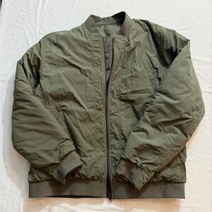 lululemon athletica green reversible Bomber Jacket